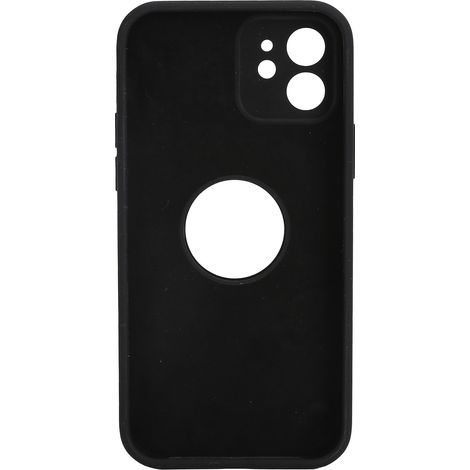 Étui iPhone 12/12 Pro en Silicone Liquide - Protection Intégrale Étanche Noir (1/5)
