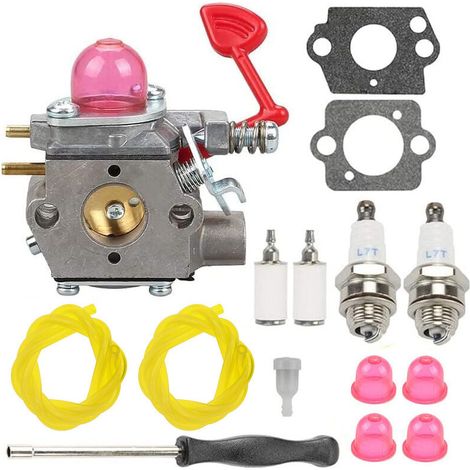 Kit carburatore WT-875 per soffiatore MAC MC200VS P200C - Compatibile con soffiatore da 200 mph, sostituisce P325 e 545081855 - Carburatore di ricambio per motore a 2 tempi - Crezuo