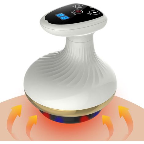 Vacuvia Appareil de massage anti-cellulite 4 en 1 avec thérapie thermique et lumière LED, ventouse électrique pour drainage lymphatique, masseur anti-cellulite (1/5)
