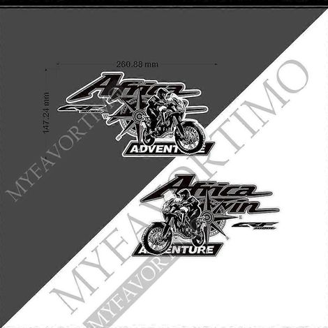 Autocollant pour sacoches latérales arrière de moto, valise en aluminium pour Honda Africa Twin CRF1000L Adventure Sports (260 mm) 10 (1/5)