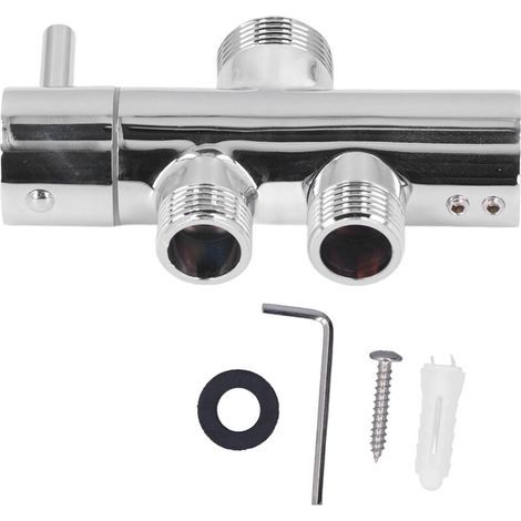 Shower Arm Diverter G1/2 Waterproof Tee Connector Brass Shower Diverter Valve for Bathroom (1/5)
