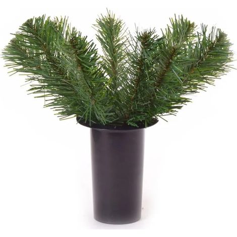Vase funéraire avec poids, vert, 30 cm