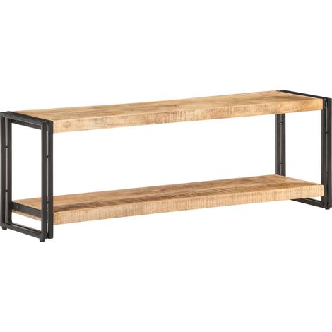 Meuble TV 120x30x40 Bois de manguier brut 5 (1/5)