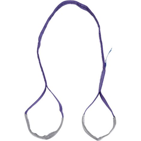 Élingue de levage plate 1T en sangle PES renforcée, accessoire de transport de 2 mètres