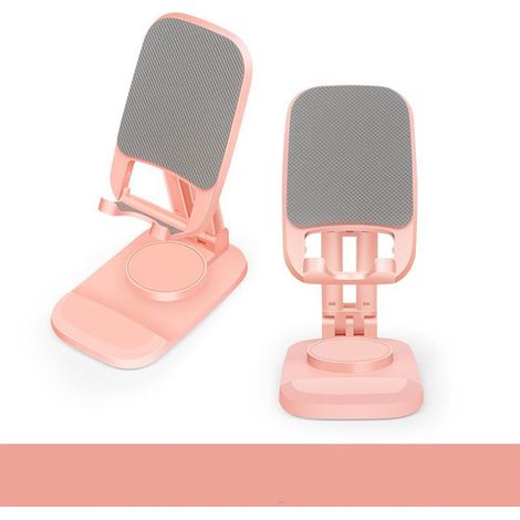 Support téléphone rose (110x80x28mm), support pliable réglable pour iPhone 14 Pro Max Plus, 13/12/11 Pro Max Mini, XS Max XR X 8 7 6S, Samsung S10 S9, Huawei et autres smartphones, dock compact (1/5)