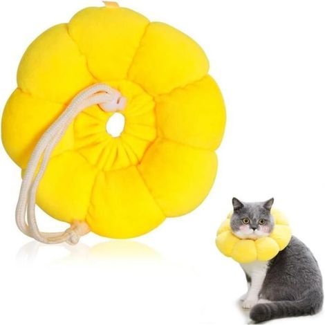 (Blumen-)Antileckhalsband – Nicht spezifiziert – Blumenmuster – Verstellbar – Bequem – Weich (1/4)