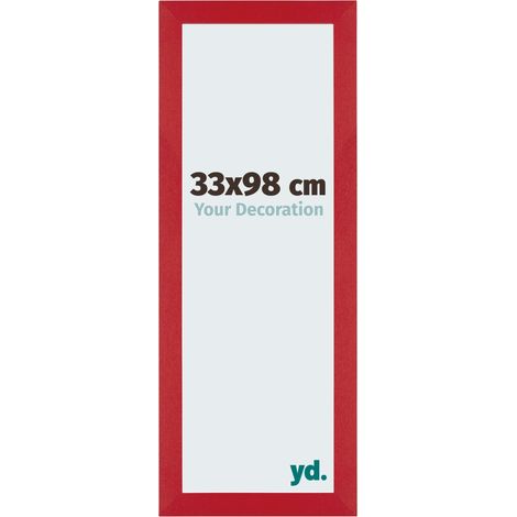 yd. - Cadre photo 33x98 - Rouge - MDF - Mura