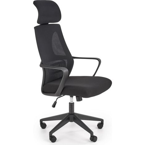 Silla de oficina Houston 1080, Negro, 116x64x60cm, Con ruedas, Con reposabrazos, Mecanismo de la silla: Inclinación
