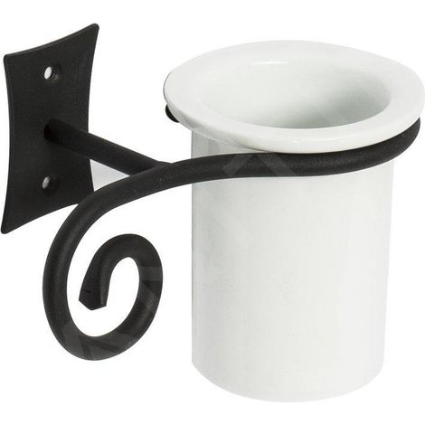 Sapho Rebecca - Verre avec support, noir/céramique CC004 (1/5)