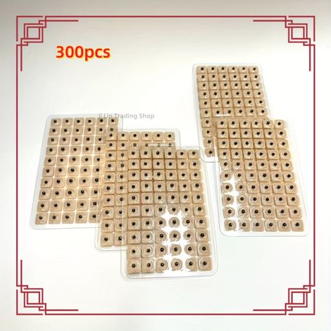 Patchs de graines auriculaires — 300 perles de massage — compression auriculaire jetable, 300 pièces (1/4)