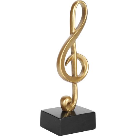 Statuette de note de musique, sculpture, figurine, ornement décoratif pour la maison ou le bureau (1/5)