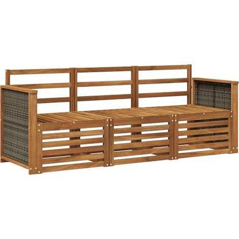 Juegos de sofás 3 pcs Madera de Acacia Sólida vidaXL