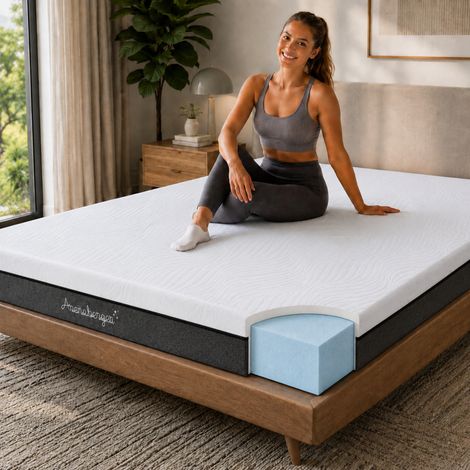 ARENSBERGER SARA  Gelschaum Matratze 80x200 cm – 16 cm NANOCELL® Gel-Schaum – H3 Härtegrad – Atmungsaktiv – Abnehmbarer Bezug 240g/m² – Waschbar bis 60°C – Rollmatratze Komfortmatratze (1/5)
