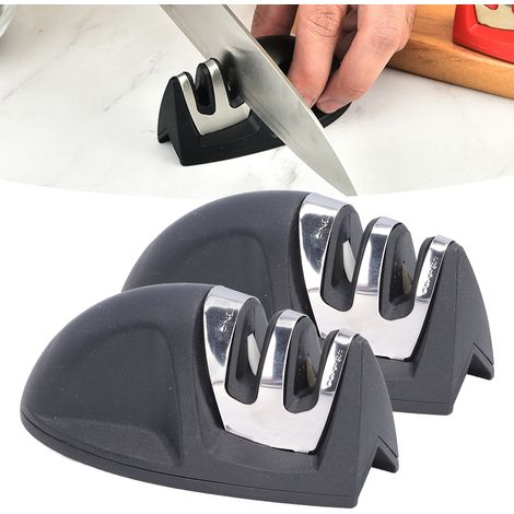 Affûteur de couteaux portable mini pour extérieur, affûteur de couteaux à angle fixe, affûteur de couteaux multifonction en carbure de tungstène céramique, affûteur de couteaux de type souris (1/5)