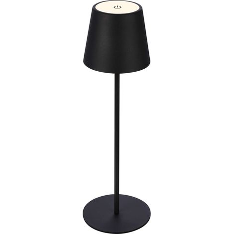 Lampada Da Tavolo Bt10008 Nero Batteria Ricaric.