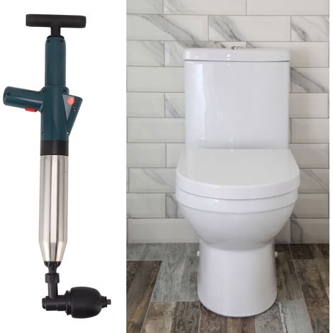 Déboucheur à ventouse pour toilettes, ventouse puissante pour salles de bains, déboucheur à air haute pression pour cuisines et salles de bains. (1/5)
