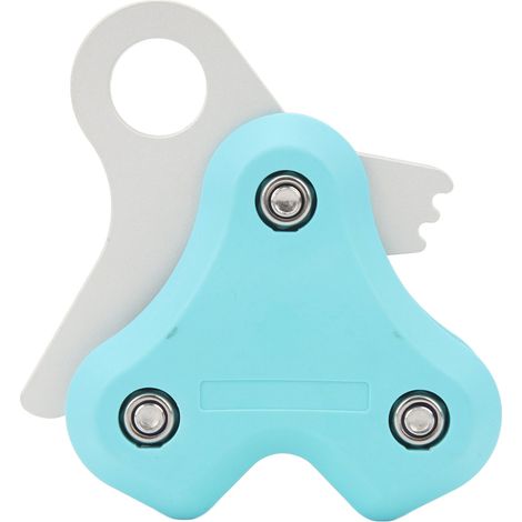 Poulie de plongée en alliage d'aluminium universelle, enrouleur de corde max 250 kg, utilisation simple, haute efficacité, moulinet bleu pour apnée. (1/5)