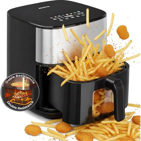 Aigostar Friggitrice ad Aria 8L 2000W Senza Olio Cottura Rapida Timer 60 Min