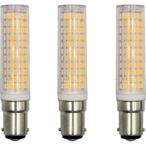 BA15D Ampoule LED, Energy Saver Culot 15W, Pour Réfrigérateur/Machine à Coudre/Lampe de Table CA230V, Lot de 3 (blanc chaud 3000K) [Classe énergétique A+] (1/4)