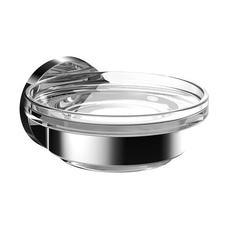 Jabonera redonda emco, plato de cristal, 433000100 (1/5)