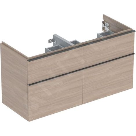 Geberit iCon meuble sous-lavabo double, 4 tiroirs, (1/2)