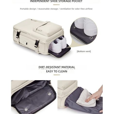 Sac à dos de voyage multifonctionnel grande capacité rechargeable par USB (1/5)