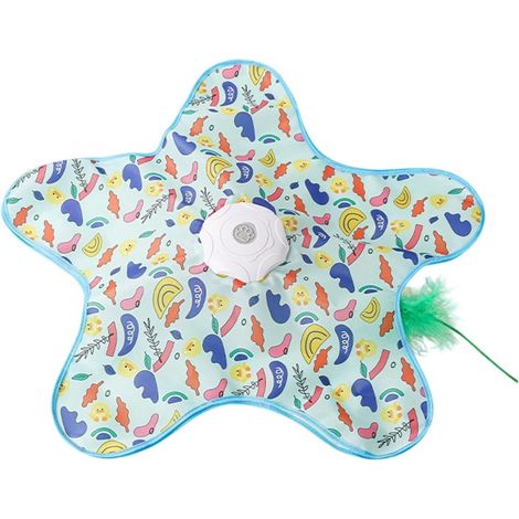 Gioco per gatti 2 in 1 Nascondino - 65 cm - Gioco interattivo per interni per gatti - Nascondino automatico a 360° - Include bastoncino con piuma - Ricaricabile tramite USB - M (1/5)