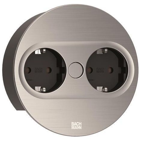 BACHMANN 946.000 BÂTI DE PRISES, NOIR/ARGENT