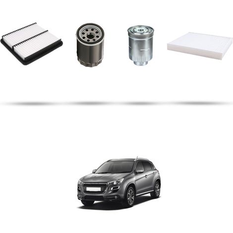Kit tagliando 4 filtri compatibile con Peugeot 4008 1.8 hdi 110kw dal 2012 (1/5)