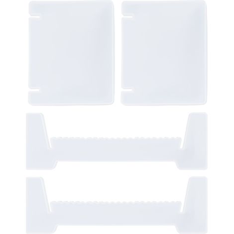 Moule en silicone transparent pour étagère de rangement en résine époxy cristalline, idéal pour créer des cadeaux et des objets artisanaux à faire soi-même. (1/5)