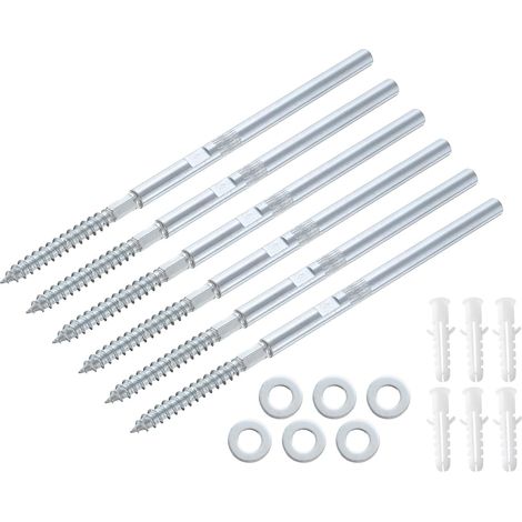 6 Pcs Flottant Étagère Supports Métal Caché Étagère Support Supports 8 x 100mm(0.3 x 3.9 Inch) Invisible Étagère Supports avec Vis pour Étagères flottantes en bois (1/5)