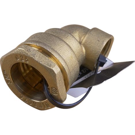 Coude laiton PEHD Ø25 Femelle 1/2" (15/21) - ACS 16 Bar - Arco (1/4)