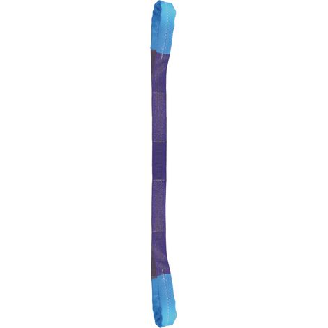Élingue sangle double 30 mm cmu 1 T violette boucles simples lg. 1 m LEVAC - 4821A10