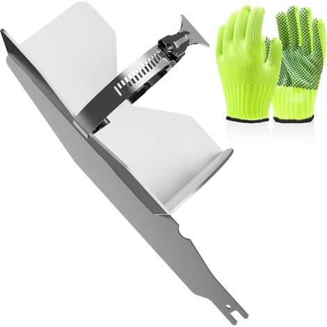 Aerosol Paint Mixer with Adjustable Setting, Stainless Steel Reciprocating Saw Stirrer, Paint Shaker, Fits 2-3 Inch Cans (Silver with Gloves) (1/5)