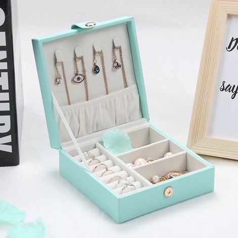 Lelani Schmuckkästchen, Truhe, Premium-Organizer – mint (1/5)