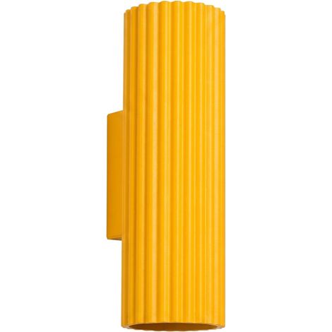 Apliques KARBON amarillo aluminio 2xGU10 6.5cm Sollux (1/2)