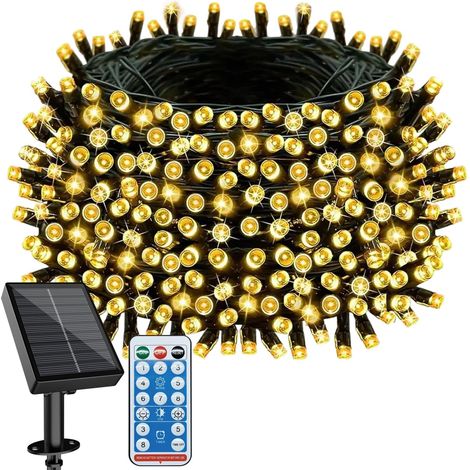 Guirlandes Lumineuses Solaires Étanches - 2×20m, 400 LED (1/5)