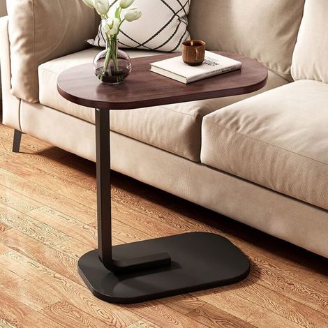 Modern and Simple Sofa Side Table, C-Shaped Shelf for Living Room and Bedroom (1/5)