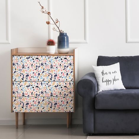 Sticker terrazzo pour meuble panama 40 x 60 cm (1/5)