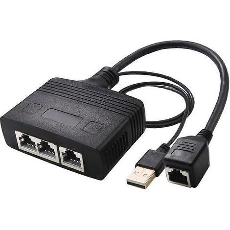 Hochgeschwindigkeits-Netzwerkverteileradapter mit 1- und 3-poliger weiblicher Schnittstelle (1/5)