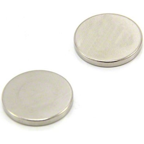 N42 Magneta Neodimio Per Arti, Mestieri, Produzione Di Modelli, Fai -Da -Te, Hobby, Ufficio E Casa - 25mm Dia x 3mm Di Spessore - 5,5kg Di Tiro - Pacco Di 2