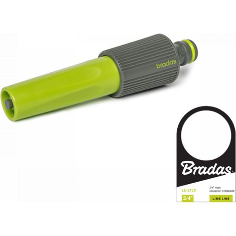 Spritzdüse Kunststoff Wasserspritze stellbar Steckkupplung Sprühspritze Spritzbrause LIME LINE BRADAS 4964