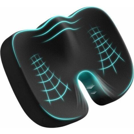 Coccyx seat cushion, ergonomic memory foam seat cushion for office, car, wheelchair (1/5)