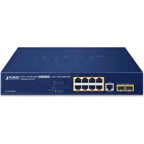 Verteiler 4Power 8-Ports 10/100/1000T 802.3at PoE + 2 100/1000X SFP GS42108P2S (1/2)