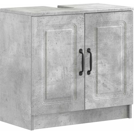 Mueble de lavabo para baño UTRECHT Gris Hormigón vidaXL (1/5)