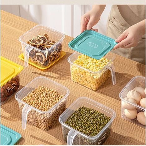 Set mit 2 Kühlschrank-Organizern, transparente Aufbewahrungsboxen für Lebensmittel Tommoy01 (1/4)