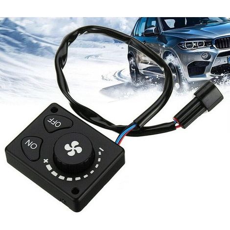 Regolatore nero da 651552 mm per riscaldatore ausiliario diesel con display LCD e manopola rotante per auto e camion (1/5)