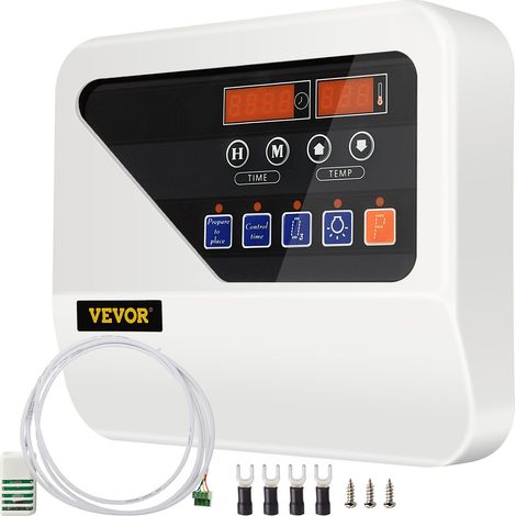 Contrôleur Numérique de Sauna, pour Poêle de Chauffage Sauna 3-9 kW, Contrôleur Numérique de Chauffe-sauna Externe, avec Capteur de Température, pour Contrôler Durée Température de Chauffage (1/5)