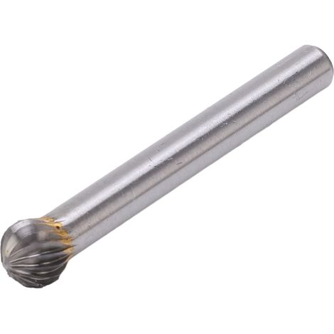 Lime carbure monobloc 8mm tête sphérique, queue 57mm, pour ébavurage, fraisage, ponçage et façonnage des contours. (1/5)