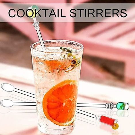 Agitateurs de boissons colorés, baguettes de cocktail de 23 cm(10 cuillères de mélange) (1/4)